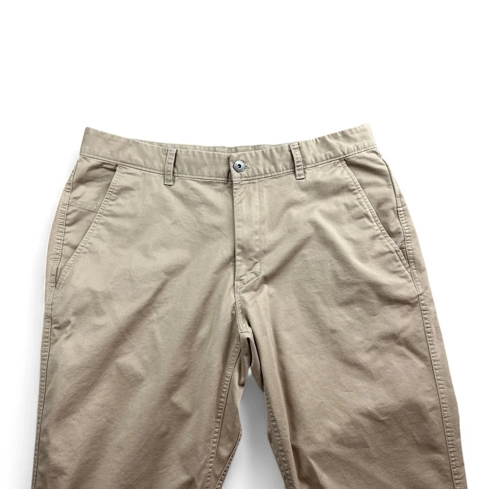 North Face Pants Mens 36x29 Brown Stretch Khaki Outdoor Hiking Cotton Blend